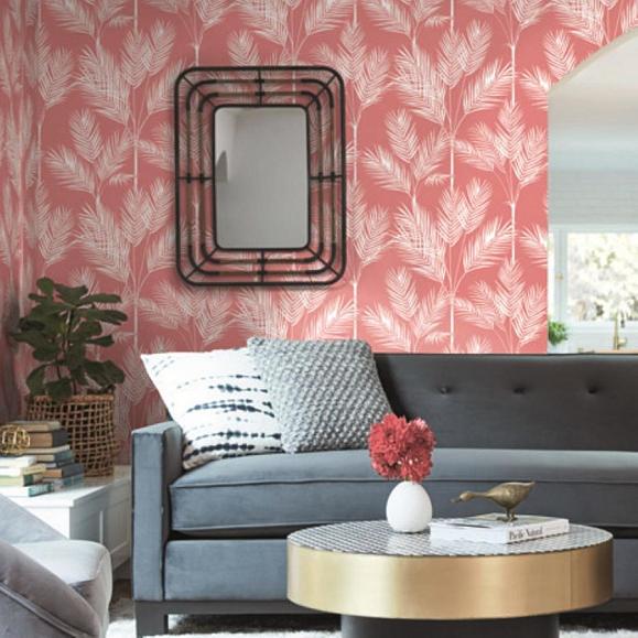 Обои York CV4407 King Palm Silhouette Coral