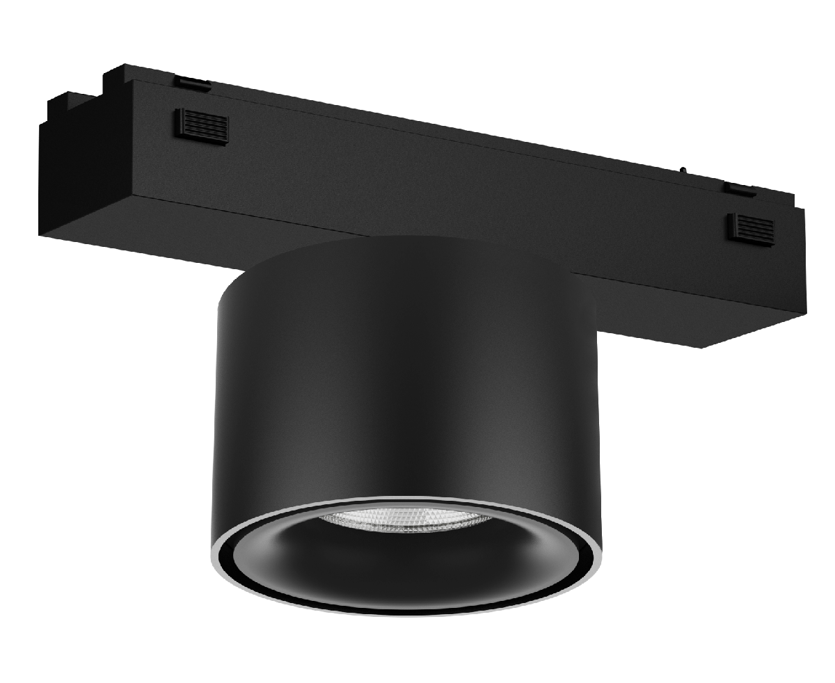 Трековый магнитный светильник iLedex Vision 4825-049-D74-10W-60DG-3000K-BK