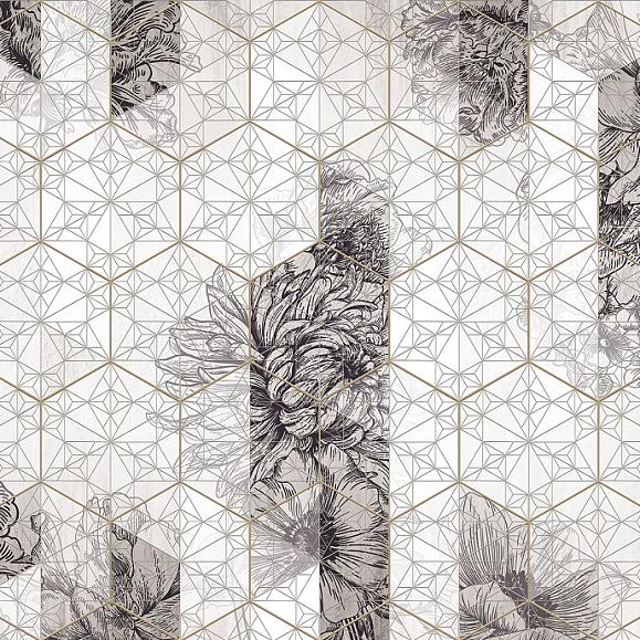 Панно Ortograf 31535 Flower Geometry Beige