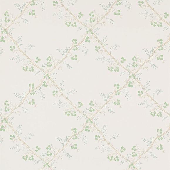 Обои Colefax and Fowler W7008-01 Trefoil Trellis Celadon