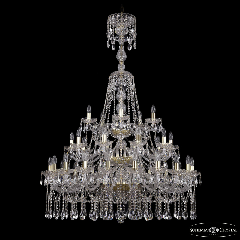 Подвесная люстра Bohemia Ivele Crystal 1413/20+10+5/400/XL-158/3d G
