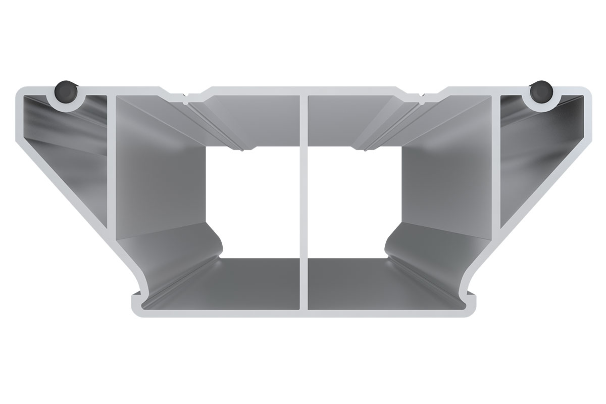 Стыковочная алюминиевая лага HILST 100x40x4000 мм