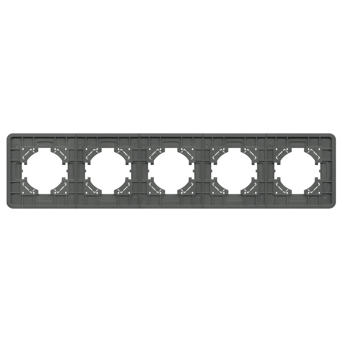 Рамка на 5 постов стеклянная Arlight FRM-OMALI-GS-5-GR 049706