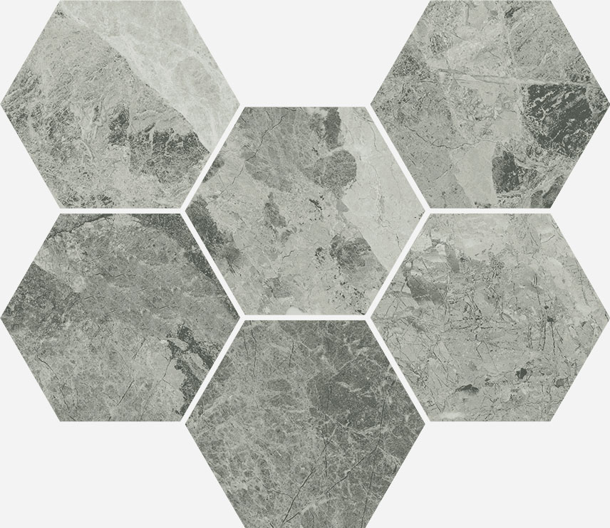 CHA.EXTRA SILVER MOSAICO HEXAGON