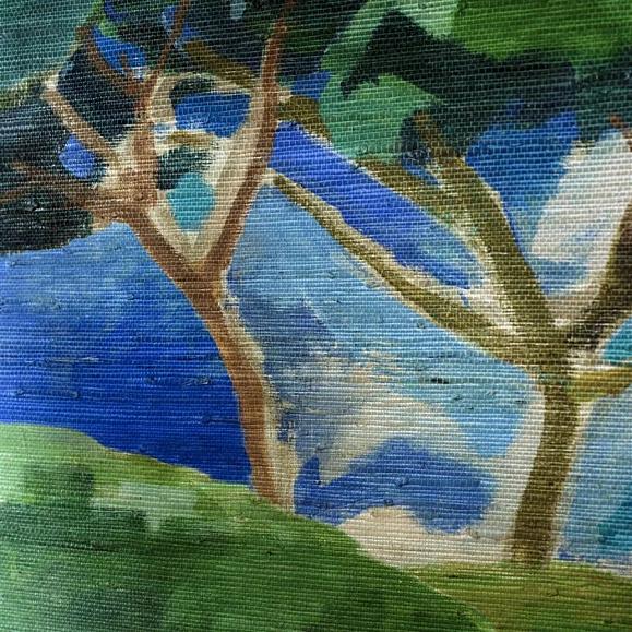 Панно Designers Guild PDG1207/01 Matsu Grasscloth Cobalt