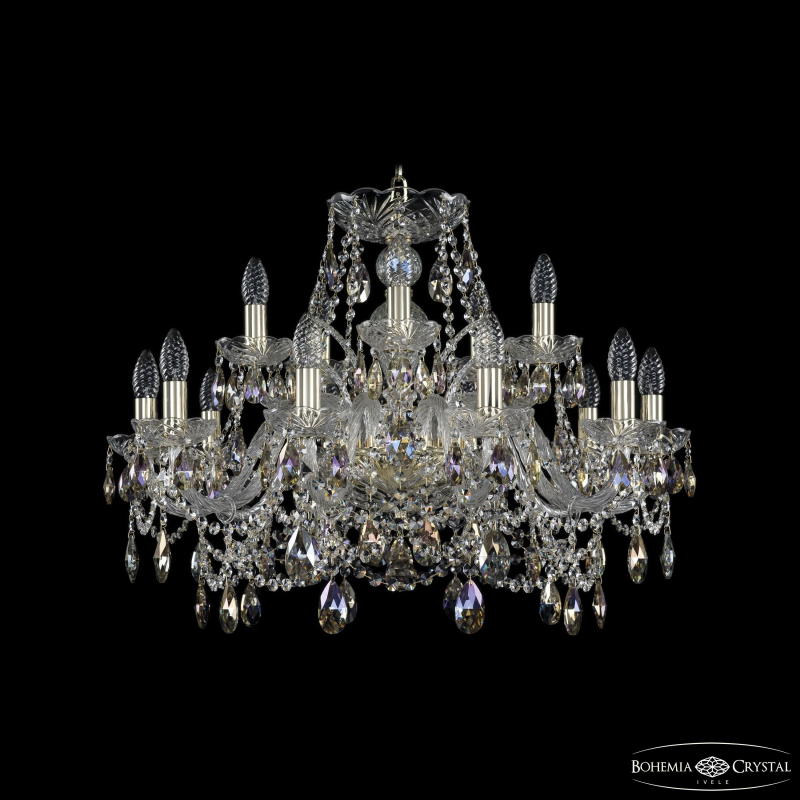 Подвесная люстра Bohemia Ivele Crystal 1411/10+5/240 G K801