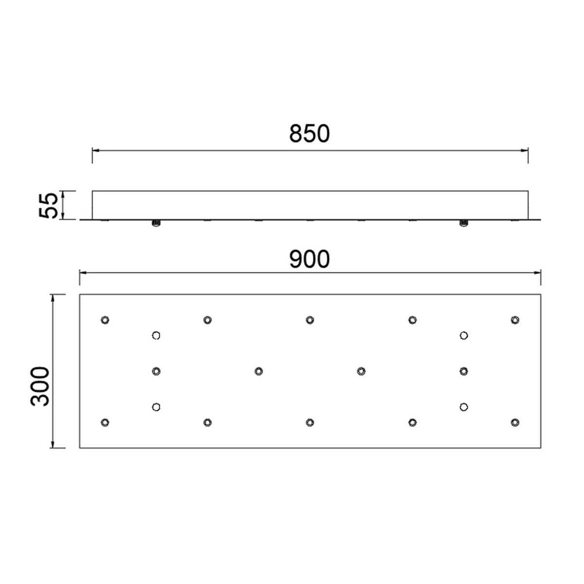 Основание потолочное 14L Mantra Modular Light Florones 9390
