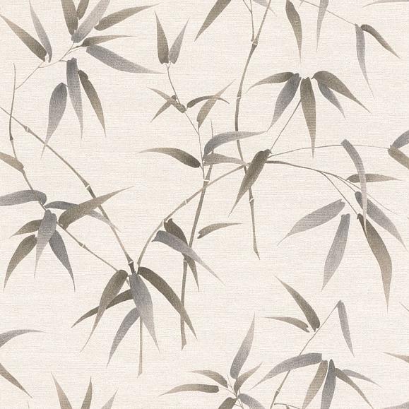 Обои Emil & Hugo 291369 Bamboo Cotton White-Greige