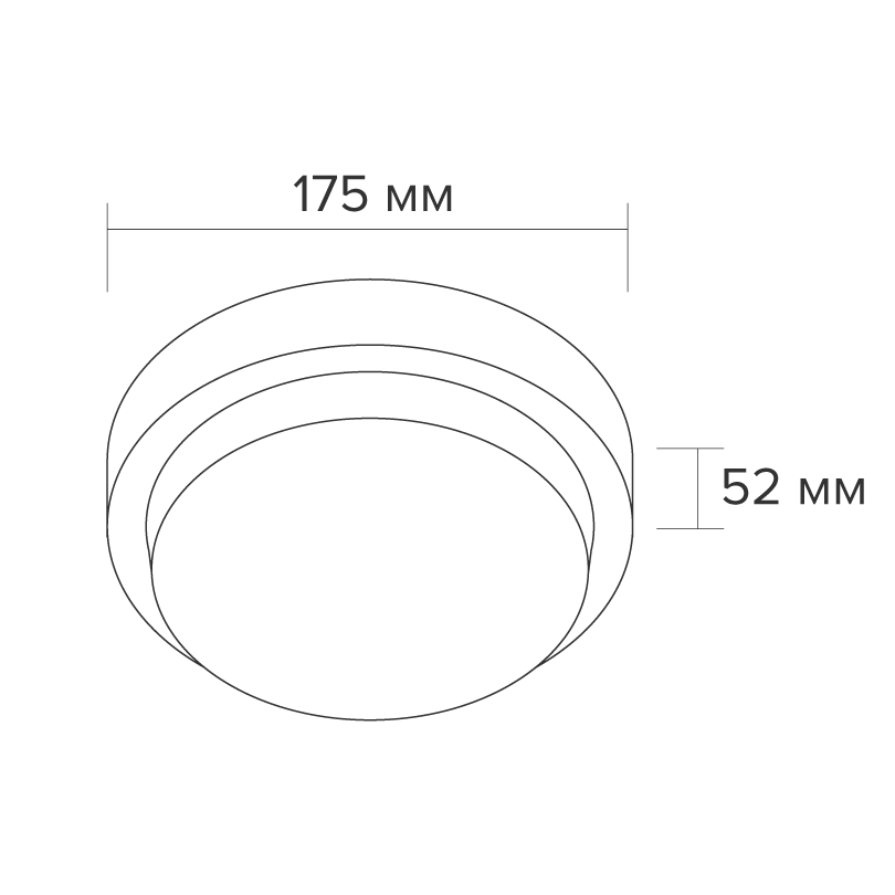 Настенно-потолочный светильник Wolta LCL04-20W-R01-4K
