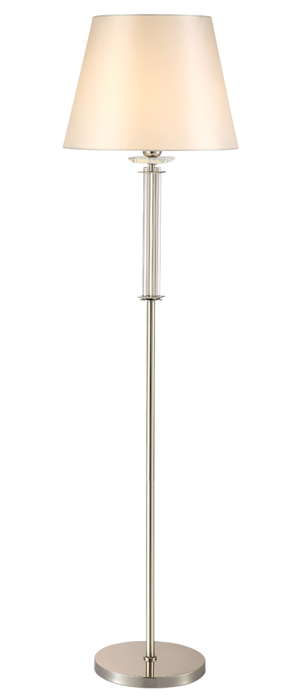Торшер Crystal Lux Nicolas NICOLAS PT1 NICKEL/WHITE