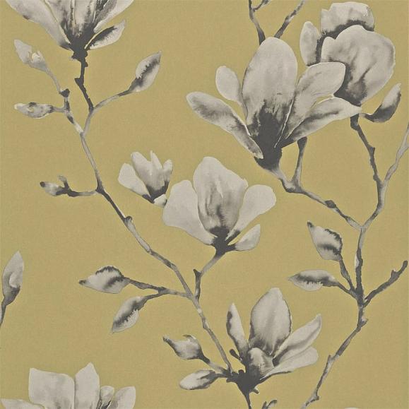 Обои Harlequin HMOW110879 Mustard Lotus Wide Width