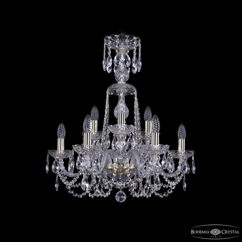 Подвесная люстра Bohemia Ivele Crystal 1402/6+3/195/XL-64 G
