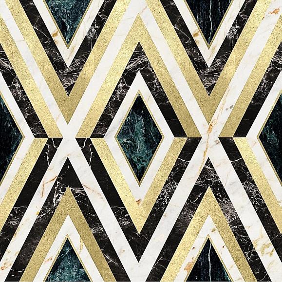 Обои Mind the gap WP20292 Diamonds Brass
