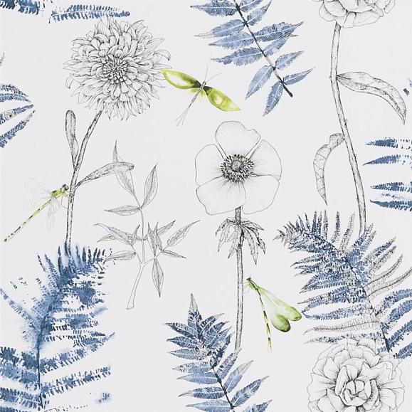 Обои Designers guild PDG1022/01 Acanthus Indigo