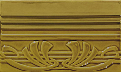 CERAMICHE GRAZIA EPOQUE Terminale Deco Mustard Craquele