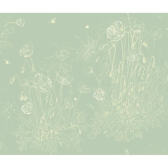 Обои Astratonova ² VI-Flp-06 Field of Poppies Celadon06