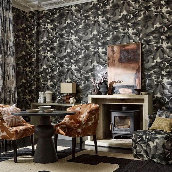 Обои Harlequin 113005 Grounded Black Earth/Parchment