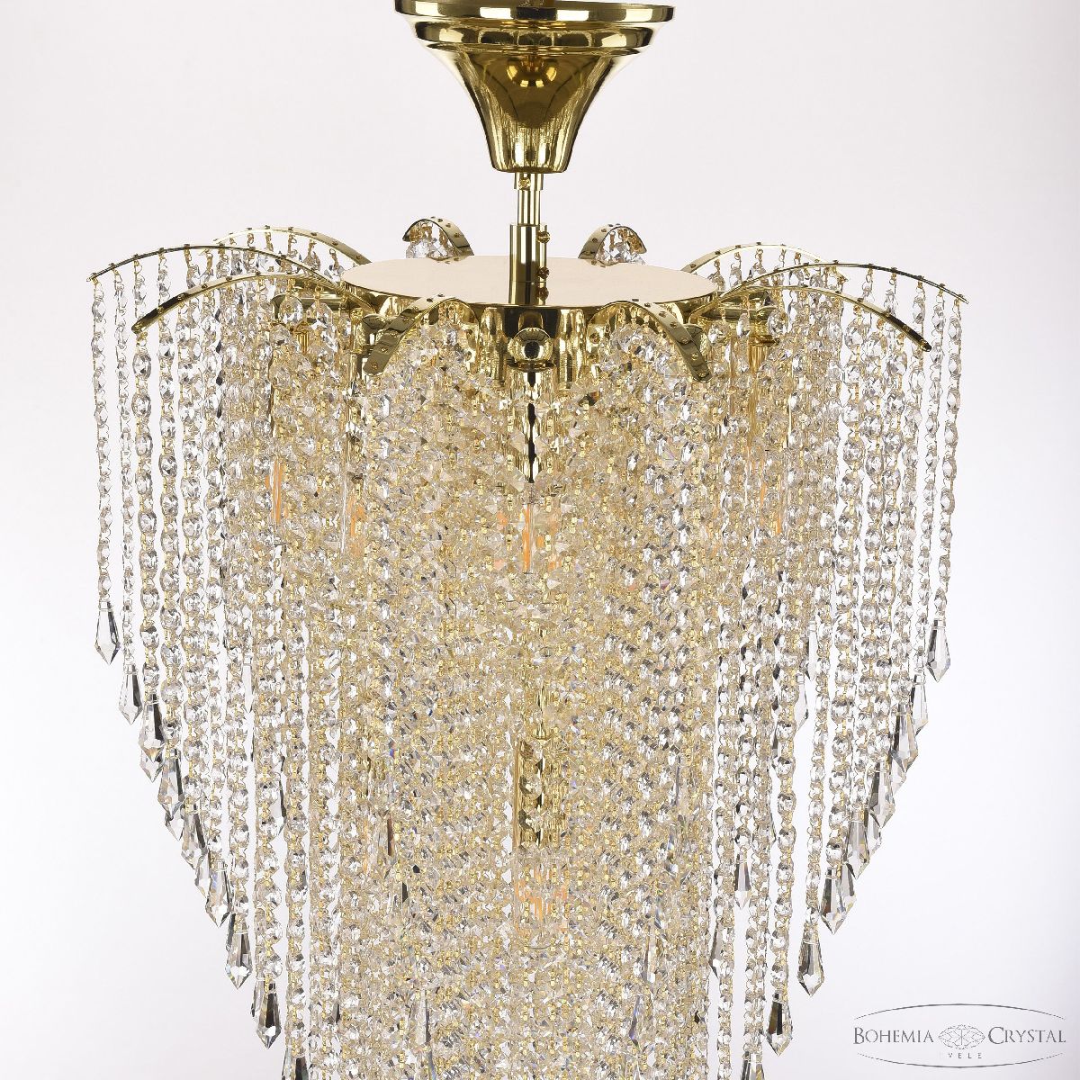 Каскадная люстра Bohemia Ivele Crystal 77321/50-150 G