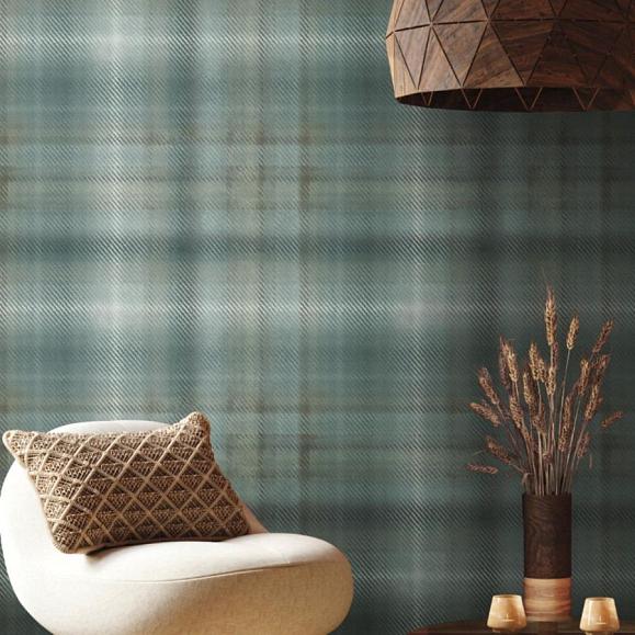 Обои York HO2157 Sterling Plaid Spruce
