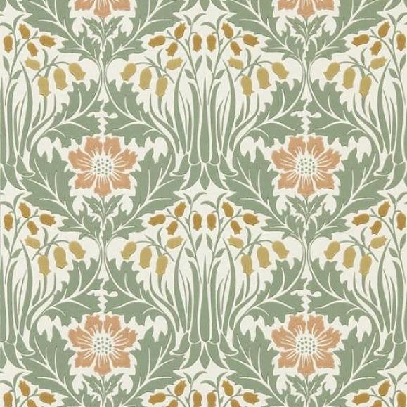 Обои бумажные Morris 217573 коллекции Unfinished Works Wallpaper