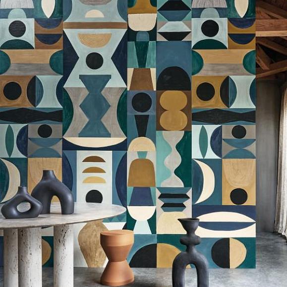 Панно Casamance 75564282 Modelage Bleu/celadon
