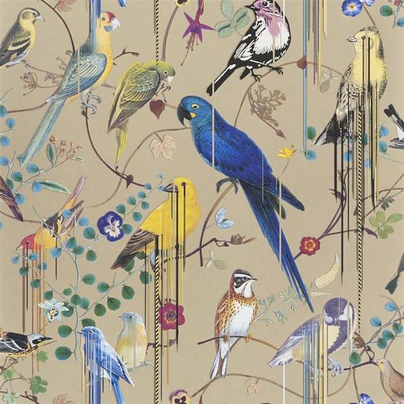 Обои Christian Lacroix PCL7017/04 Birds Sinfonia Or