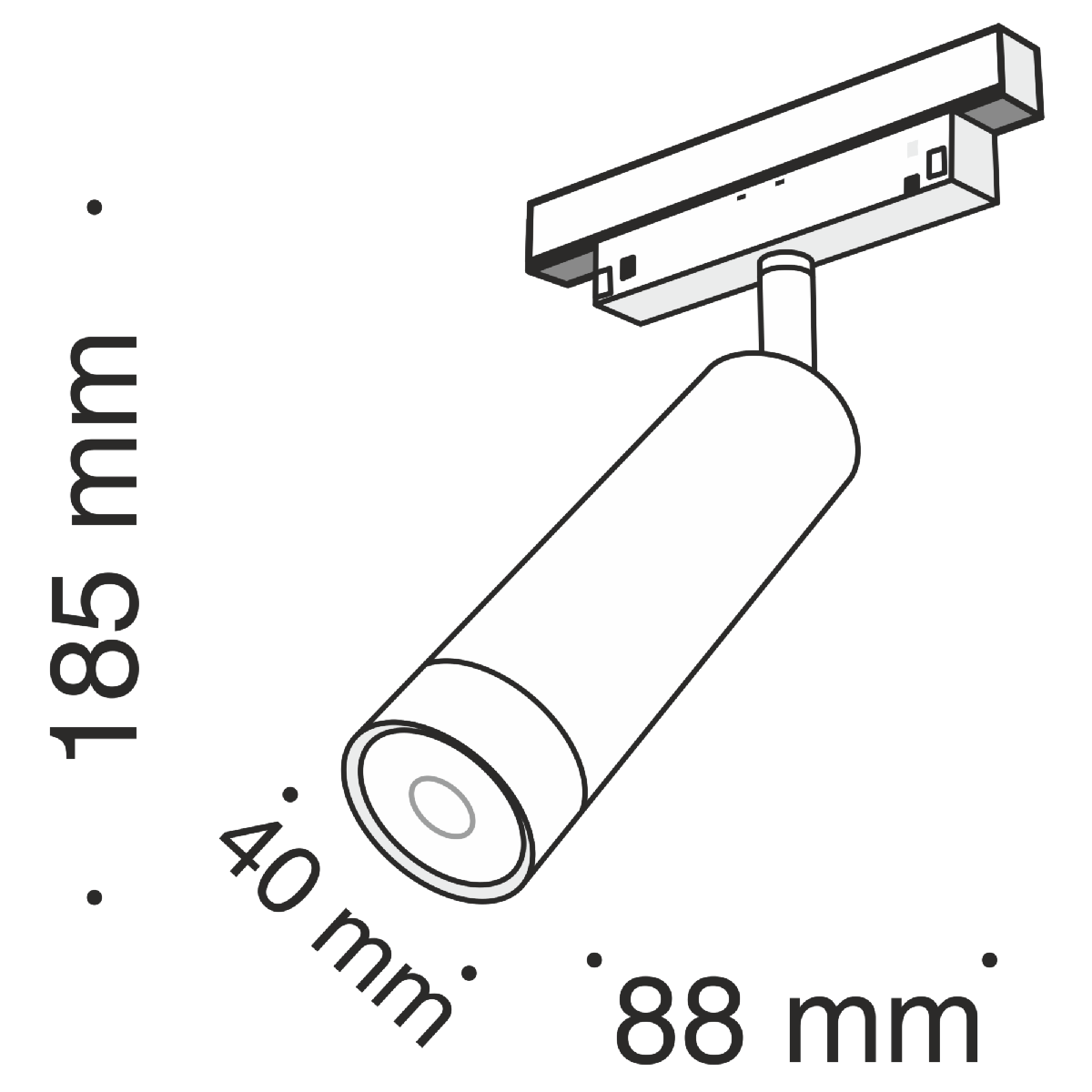 Трековый светильник Maytoni Track lamps TR019-2-7W4K-B