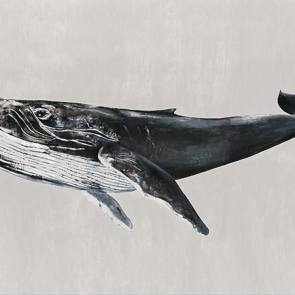 Панно Coordonne 9500103V Humpback Whale Grey