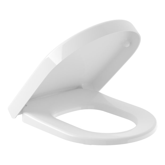 Villeroy&Boch Subway 2.0 Сиденье для унитаза, с микролифтом, цвет: белый/нержавеющая сталь