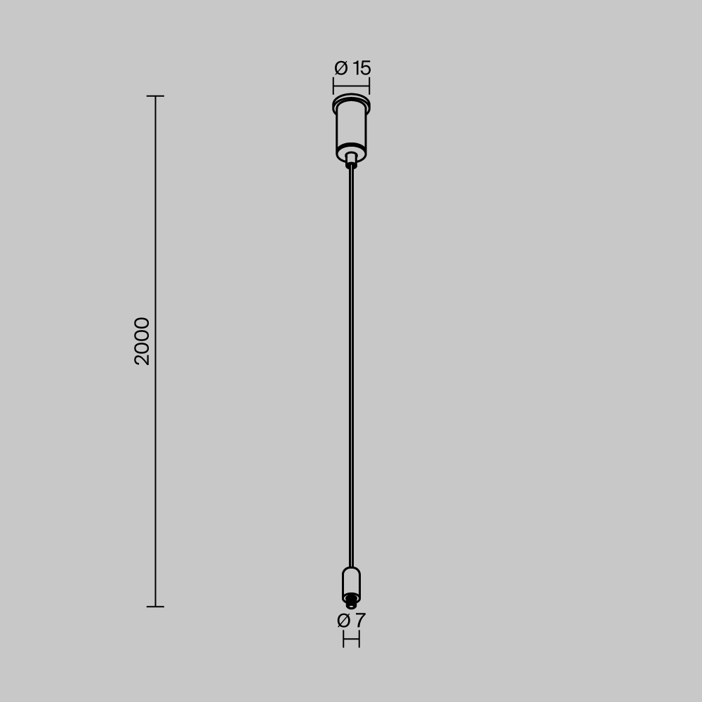 Подвес для системы Exility IP Maytoni O-TR002-PB-H2M
