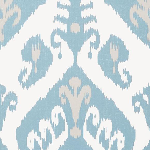 Обои Thibaut T16248 Indies Ikat French Blue