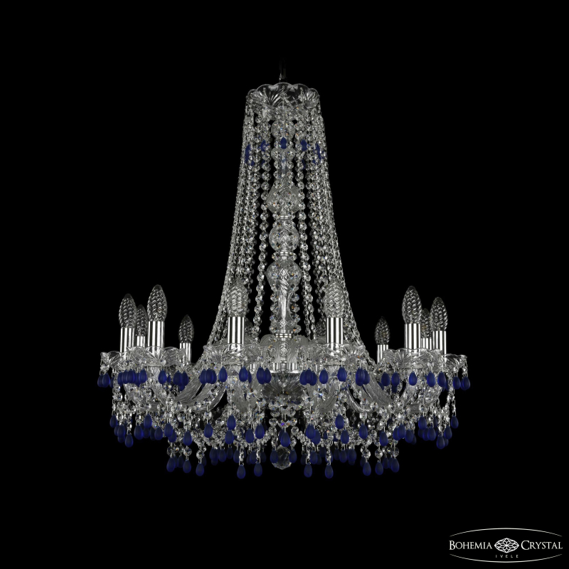 Подвесная люстра Bohemia Ivele Crystal 1410/12/240/h-74 Ni V3001