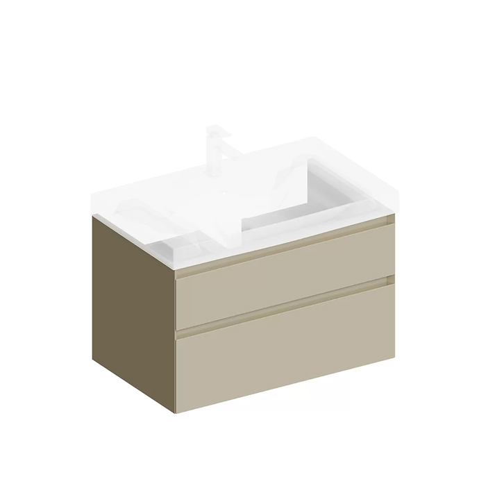 Kerama Marazzi Cubo Тумба подвесная 80см, с ящиками, цвет: лимо матовая
