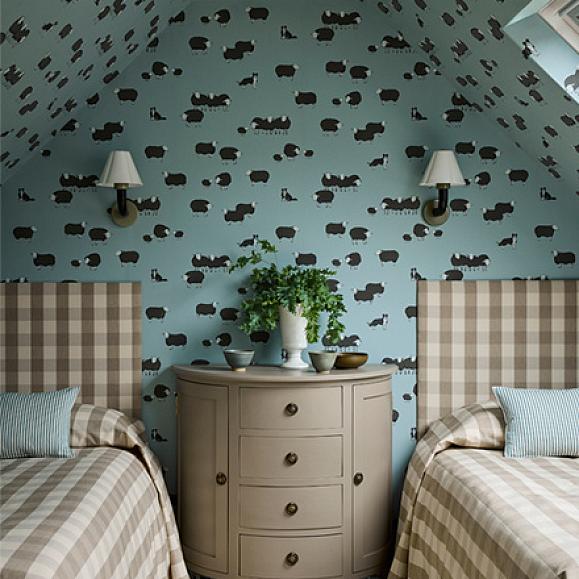 Обои Little Greene 0231NICELES Celestial Blue