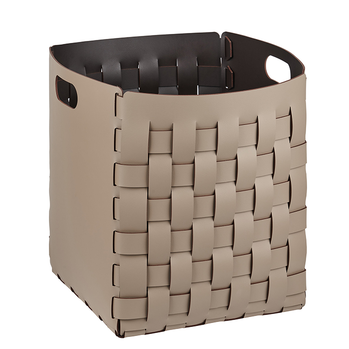 ADJ Корзинка Bottega, 35x35xH40 см., цвет: капучино/шоколад