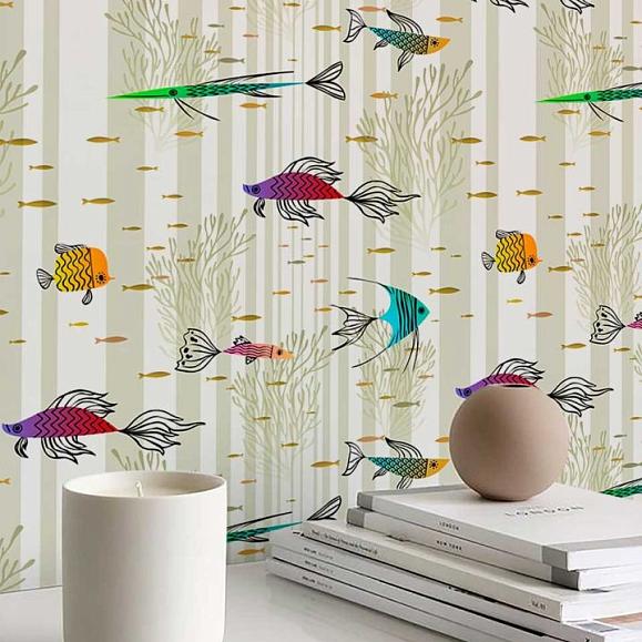 Обои Aura Signature WP182091 Trully Fish Light