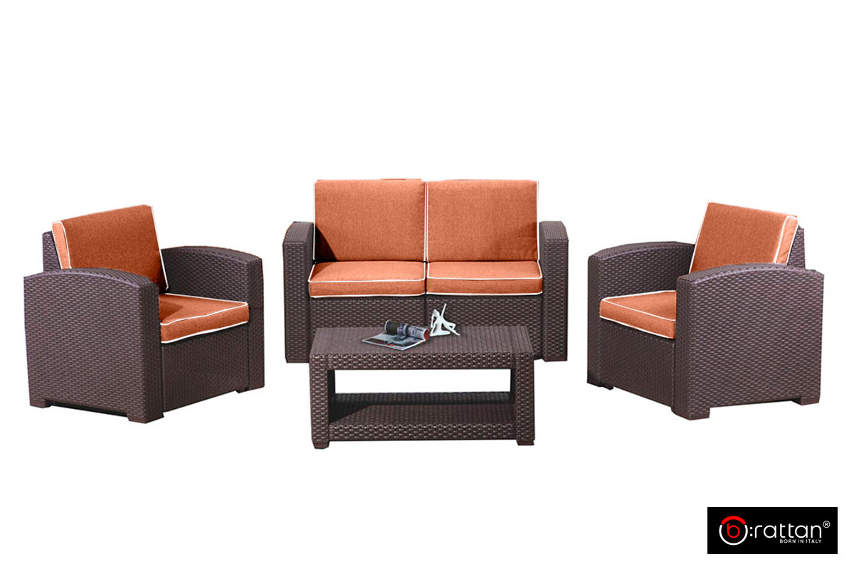 Комплект мебели Раттан Премиум 4 / Rattan Premium 4, венге