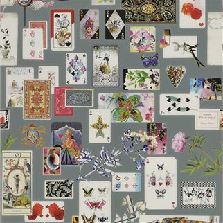 Обои Christian Lacroix PCL697/04 Maison de jeu Gris Orage