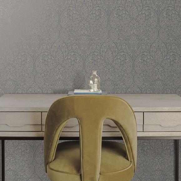 Обои York DT5012 Paradise Dark Taupe/Silver