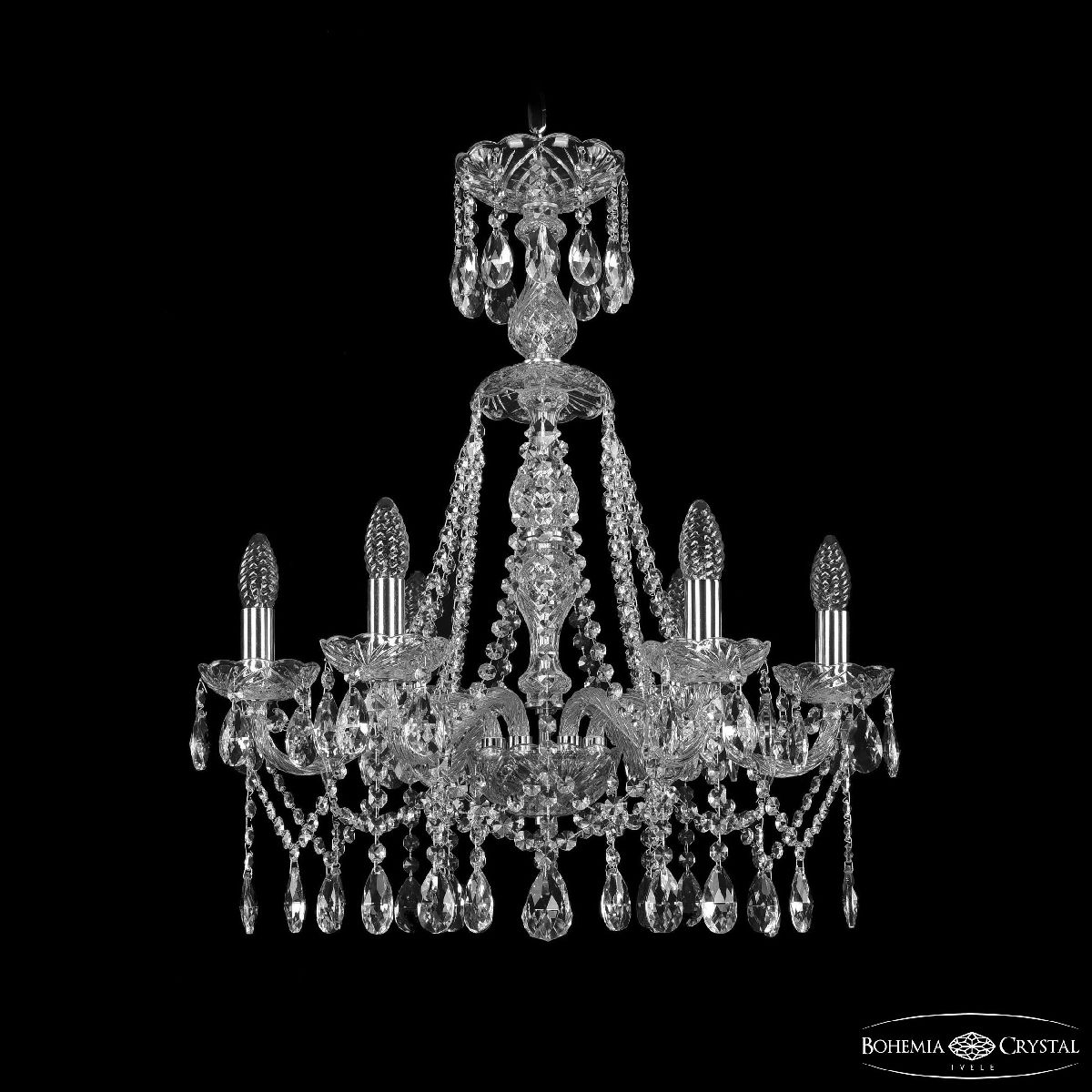 Подвесная люстра Bohemia Ivele Crystal 1413/6/200/XL-66 Ni