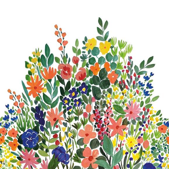 Панно Caselio 104644502 Blanket of Blooms Multicouleurs