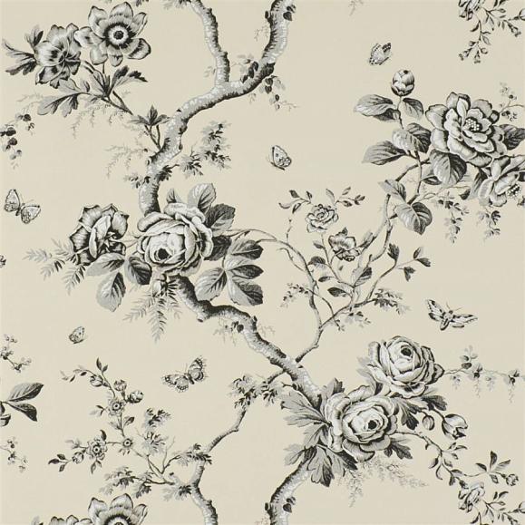 Обои Ralph Lauren PRL027/03 Ashfield Floral Etched Black