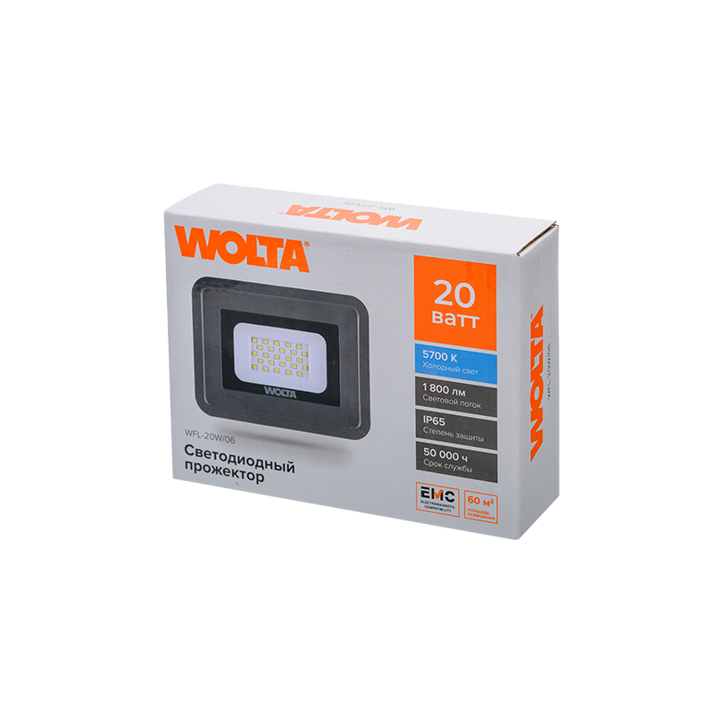 Прожектор Wolta WFL-20W/06