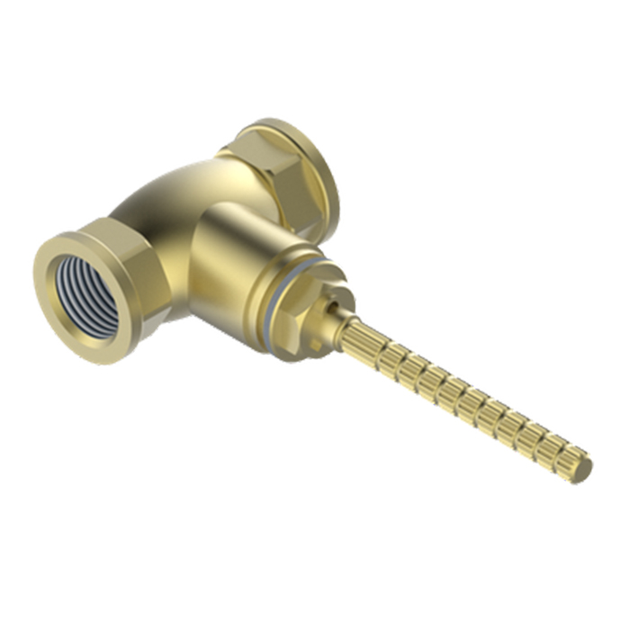 THG General items Встраиваемая часть вентиля 1/2" на гор. воду, закр. вправо, цвет: золото