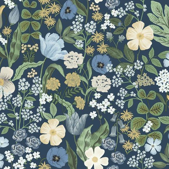 Обои York RF7494 Blossom Navy