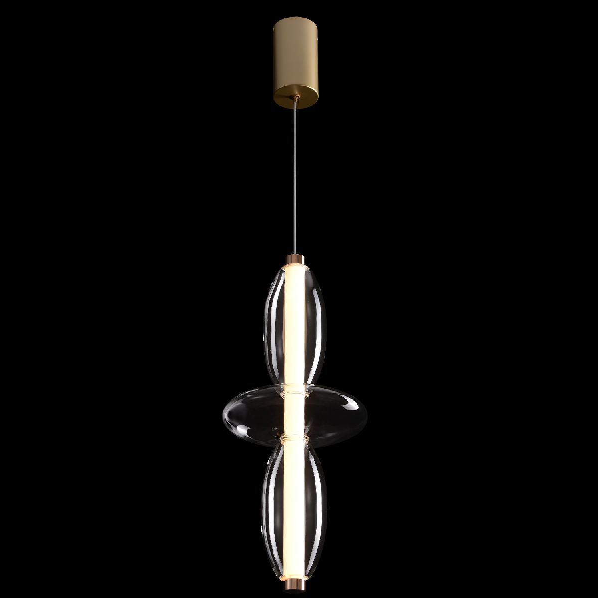 Подвесной светильник Crystal Lux QUASAR SP14W LED TRANSPARENT