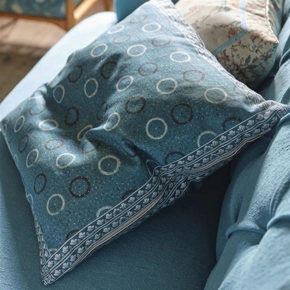 Подушка CCJD5085, Indigo Circles, Indigo, John Derian 50 x 50см