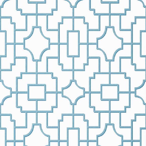 Обои Thibaut T20875 Fretwork Light Blue