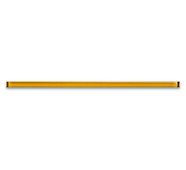 Бордюр стеклянный Universal Glass желтый 2x60 (UG1L062)