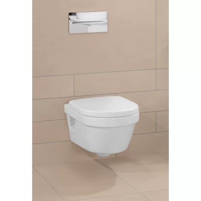 Villeroy&Boch Architectura Унитаз 37х53х33см., подвесной, безободковый, в комплекте сиденье c микролифтом, цвет: альпийский белый